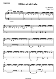 Noten, Akkorde Juju, Chapo102, Philipp Poisel - Erkläre mir die Liebe